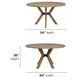 Millwork Rustic Umber 54" Round Dining Table