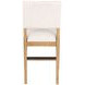 Millwork Off White Performance Fabric Upholstered Counter Height Chair Set of 2