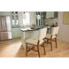 Millwork Off White Performance Fabric Upholstered Counter Height Chair Set of 2