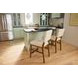 Millwork Off White Performance Fabric Upholstered Counter Height Chair Set of 2