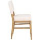 Millwork Off White Performance Fabric Upholstered Counter Height Chair Set of 2