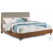 Ludwig Brown Upholstered King Panel Bed