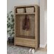 Dovander Warm Brown Hall Tree with Storage Bench