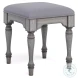 Plymouth Distressed Gray Wash Ottoman Set of 2