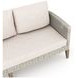 Carezza Taupe and Natural Upholstered 5 Piece Conversation Set