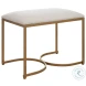W-23008 Crisp White Accent Stool