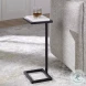 W-23014 White And Black Thick Polished Marble Top Martini Table