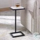 W-23014 White And Black Thick Polished Marble Top Martini Table