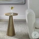 W23024 Antique Brass Accent Table