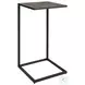 W-23028 Gray And Antique Black Shagreen Top Accent Table