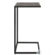 W-23028 Gray And Antique Black Shagreen Top Accent Table