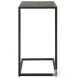 W-23028 Gray And Antique Black Shagreen Top Accent Table