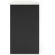 Cadmori Matte Black 63" XL TV Stand with Fireplace Option