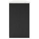 Cadmori Matte Black 63" XL TV Stand with Fireplace Option