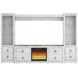 Willowton Whitewash and Brown 63" TV Stand with Electric Fireplace