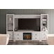 Willowton Whitewash 4 Piece Entertainment Center with Electric Fireplace and LED