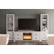 Willowton Whitewash and Brown 63" TV Stand with Electric Fireplace