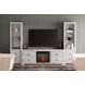 Willowton Whitewash 4 Piece Entertainment Center with Electric Fireplace and LED