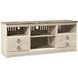 Willowton Whitewash and Brown 63" TV Stand with Electric Fireplace