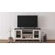 Dorrinson White and Gray 60" TV Stand with Electric Fireplace