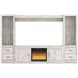 Bellaby Whitewash 63" TV Stand with Electric Fireplace