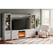 Bellaby Whitewash 63" TV Stand with Electric Fireplace