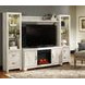 Bellaby Whitewash 63" TV Stand with Electric Fireplace