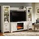 Bellaby Whitewash 63" TV Stand with Electric Fireplace