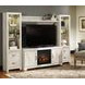 Bellaby Whitewash 63" TV Stand with Electric Fireplace