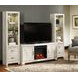 Bellaby Whitewash 63" TV Stand with Electric Fireplace