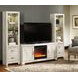 Bellaby Whitewash 63" TV Stand with Electric Fireplace