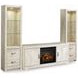 Bellaby Whitewash 63" TV Stand with Electric Fireplace