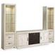 Bellaby Whitewash 63" TV Stand with Electric Fireplace