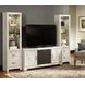 Bellaby Whitewash 63" TV Stand with Electric Fireplace