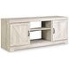 Bellaby Whitewash 63" TV Stand with Electric Fireplace