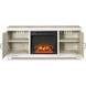 Bellaby Whitewash 63" TV Stand with Electric Fireplace