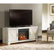 Bellaby Whitewash 63" TV Stand with Electric Fireplace