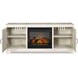 Bellaby Whitewash 63" TV Stand with Electric Fireplace