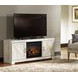 Bellaby Whitewash 63" TV Stand with Electric Fireplace