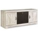 Bellaby Whitewash 63" TV Stand with Electric Fireplace