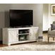 Bellaby Whitewash 63" TV Stand with Electric Fireplace