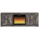Wynnlow Gray 63" TV Stand with Electric Fireplace and 2 Doors
