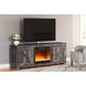 Wynnlow Gray 63" TV Stand with Electric Fireplace and 2 Doors