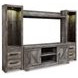 Wynnlow Gray 63" TV Stand with Electric Fireplace
