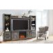Wynnlow Gray 63" TV Stand with Electric Fireplace and 2 Doors