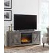 Wynnlow Gray 63" TV Stand with Electric Fireplace and 2 Doors