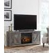 Wynnlow Gray 63" TV Stand with Electric Fireplace and 2 Doors