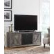 Wynnlow Gray 63" TV Stand with Electric Fireplace and 2 Doors