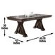 Adrian Brown 60" Extendable Rectangular Dining Table