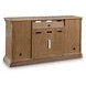 Wittenmyer Rich Light Brown and Matte Black XL TV Stand with Fireplace Option